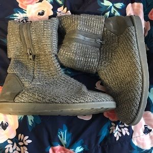 Gray Fall Boots